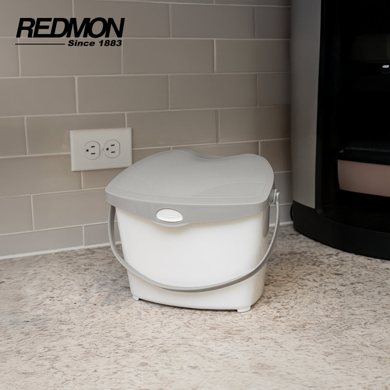 Redmon 1.9 Gallon Kitchen Compost Bin, Odor Control Lid for Food Scraps, Beige, Beige