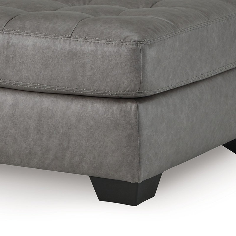 Lairi Vegan Leather Ottoman