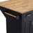 54Inch Large Kitchen Island With Rubber Wood Drop Leaf, Embossed Texture Rolling Kitchen Cart On 4 Wheels With 4 Doors And 3 Drawers, Kitchen Island With Storage For Kitchen, Dining Room,Black-129490315