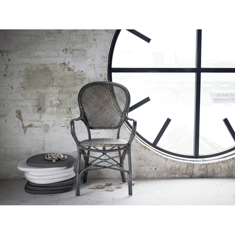 Chaise avec accoudoirs Jenkintown, Gris taupe