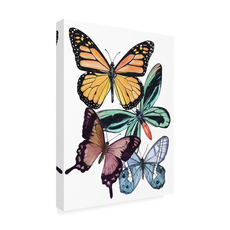 Décoration murale d'extérieur Alayzhia Butterfly Swatches I, L 18 po x H 24 po