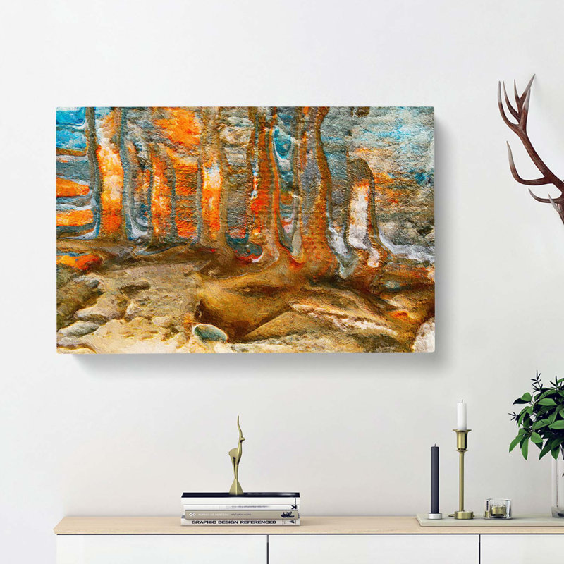 Abstract Art Painting Vol.33 - Wrapped Canvas, 50cm H x 76cm W x 3cm D