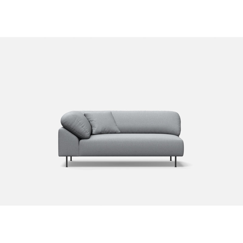 Collar Open End Right (Arm Left), Right Hand Facing, Polyester, Light Gray