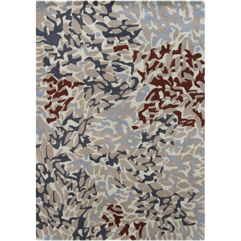 Tapis abstrait Abbeville, 5 pi x 7 pi