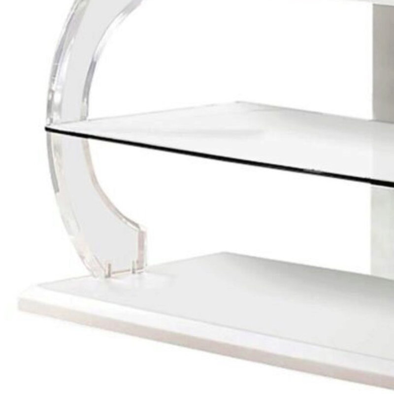 Mikhail TV Stand for TVs up to 70", White