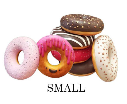 Jadia Small Donut Set Over Sized Statue