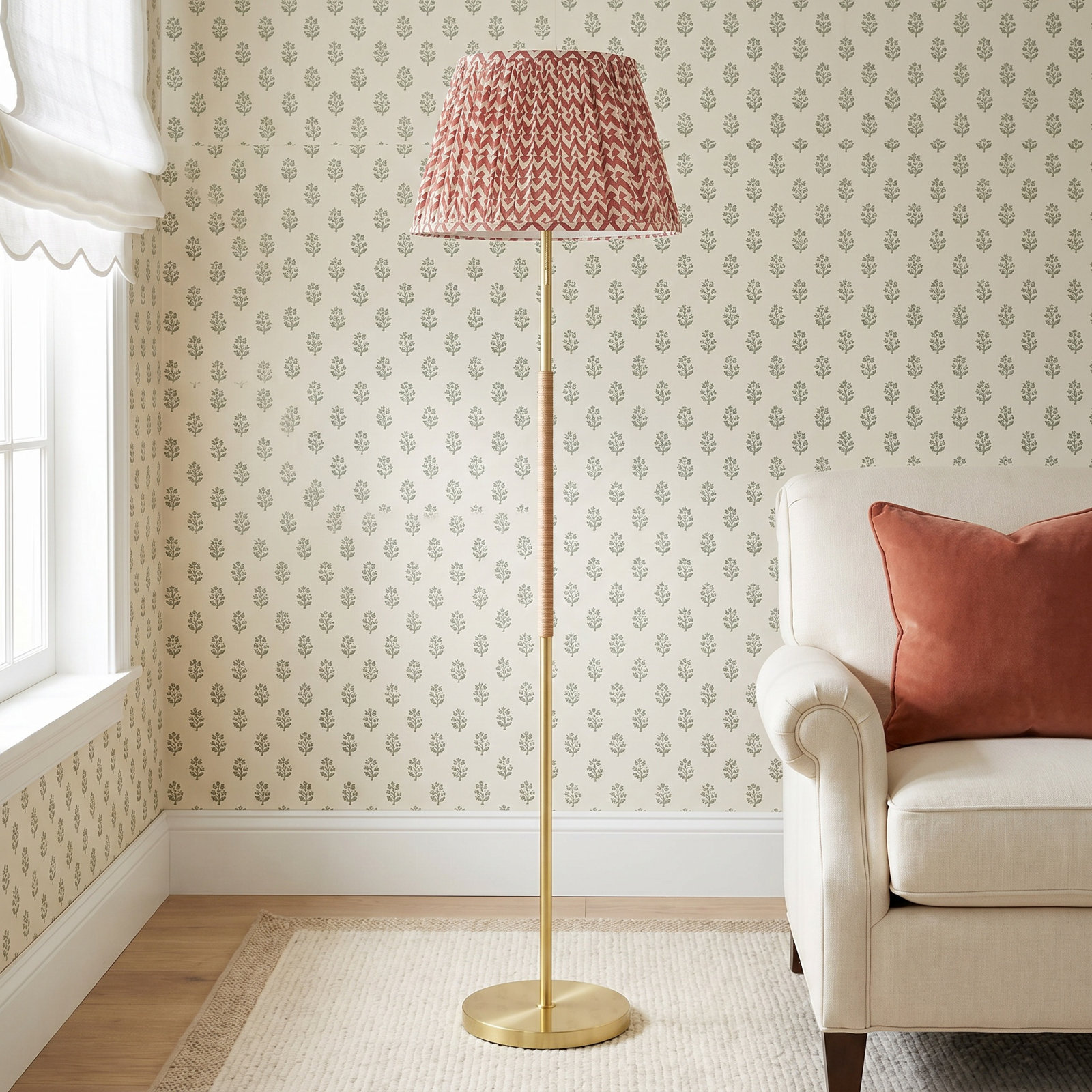 62" Floor Lamp, Red
