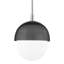 Nyack - 1 Light Small Pendant - Aged Brass/Black Finish-1755974171-1755974173
