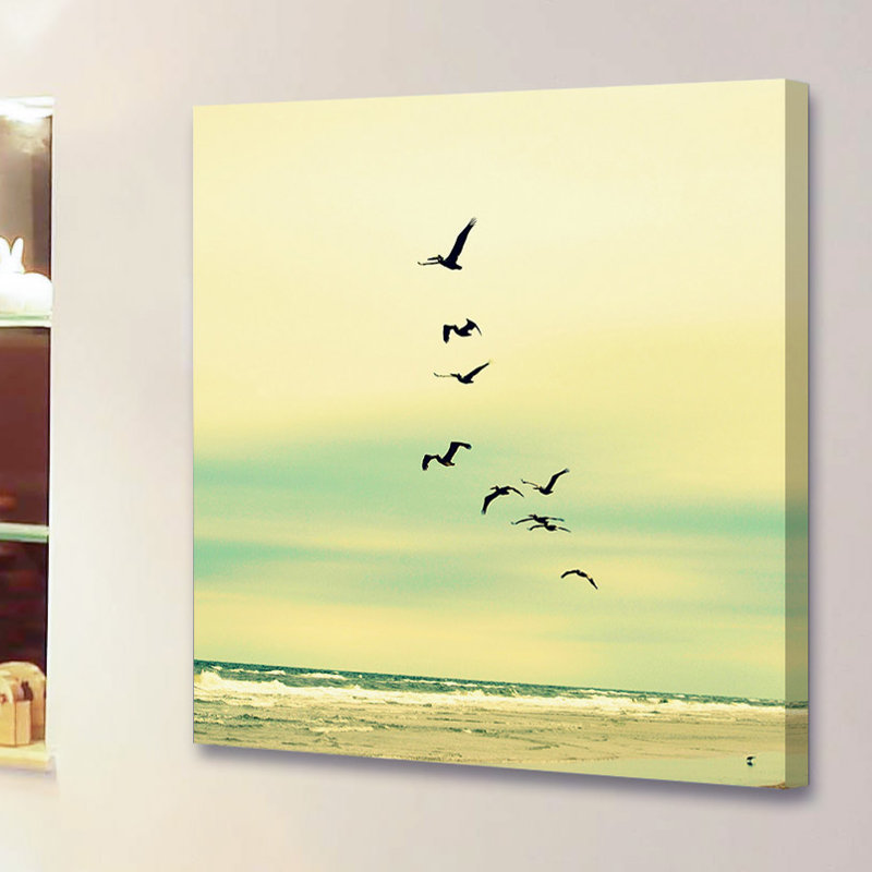 Across The Endless Sea by Robin Delean - Wrapped Canvas Print, 81 cm H x 81 cm W x 4 cm D