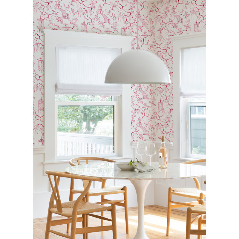Breene Floral Wallpaper Roll, Pink