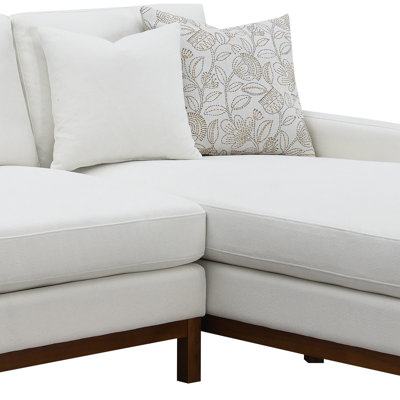 Canapé modulaire en chenille ivoire Valiant avec 4 coussins Valiant