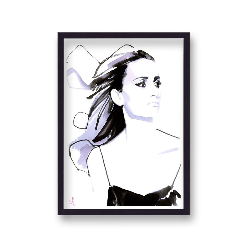 Penelope Cruz Celebrity Portrait 1 by Marc Antoine Coulon - Single Picture Frame Print