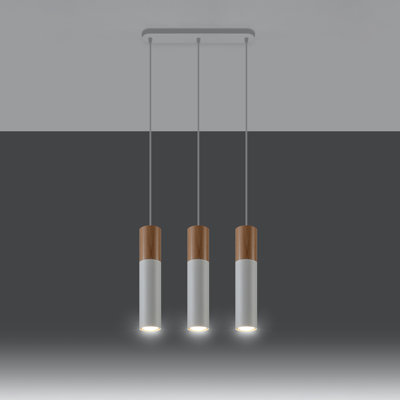 Driskell 3 - Light Kitchen Island;Cylinder;Cluster Pendant