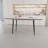 Elegant Expandable MDF Dining Table With Marble Pattern And Tapered Metal Legs