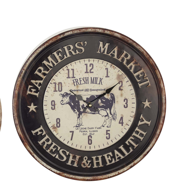 Hagy Metal Wall Clock