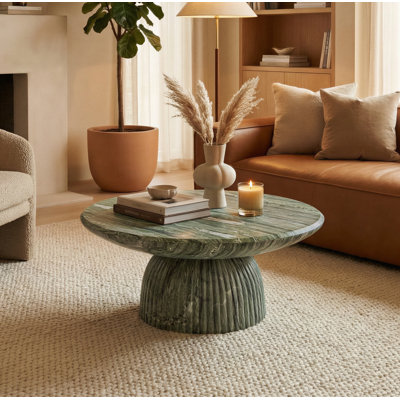 Tithi Round Concrete Coffee Table
