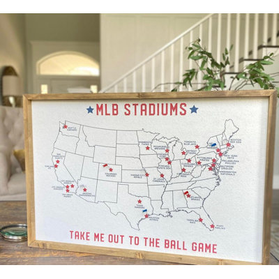 Mlb Stadium Map Pinboard