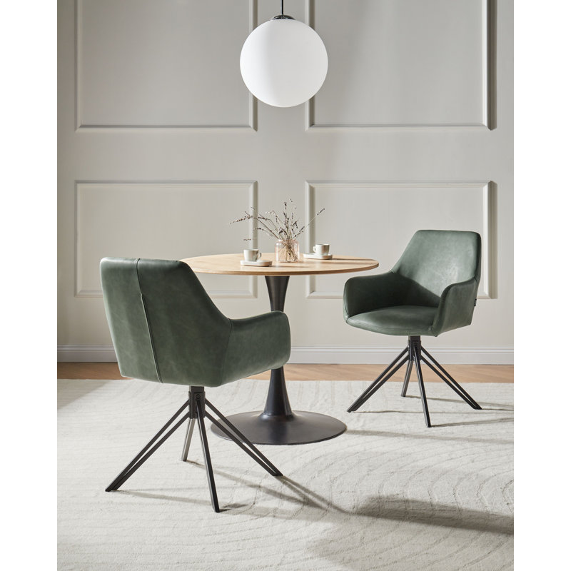 49cm H Upholstered Full Back Armchair, Green