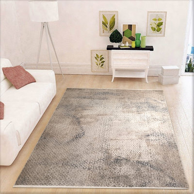 Tapis gris/bleu touffeté dégradé Gabby