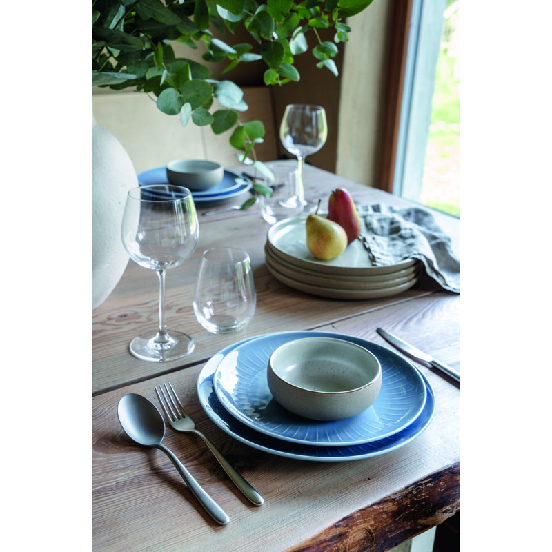 Joyn Stoneware Dinner Plate, Ash