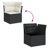 Vidaxl Garden Sofa Set Black