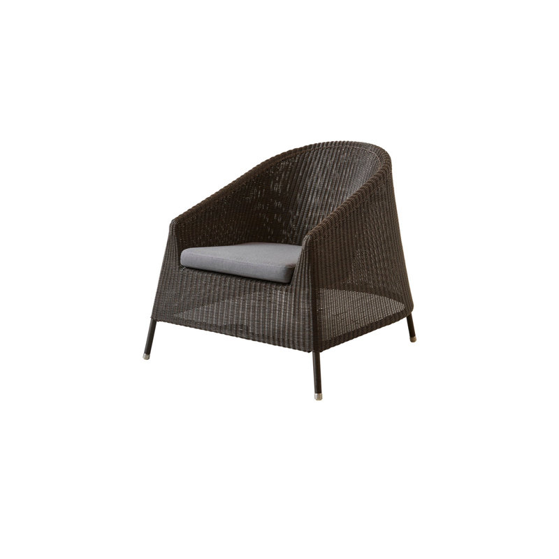 Kingston Armchair with Cushion, Mocca, Black