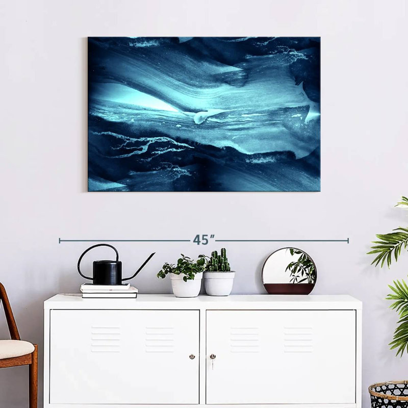 Avery Sleek Abstract Waves, 24" H x 36" W
