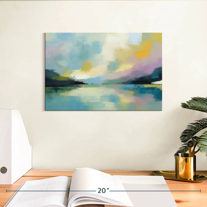 Paysage abstrait Avery, H 8 po x l 12 po