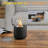 Tabletop Fireplace, Mini Concrete Ethanol Fire Bowl with Lid | Dark Gray | Concrete-926582472