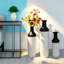 Ensemble de 3 vases décoratifs en métal