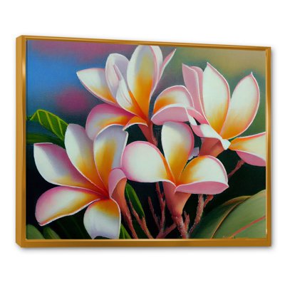 White And Yellow Blossoming Plumeria IV " White And Yellow Blossoming Plumeria IV "