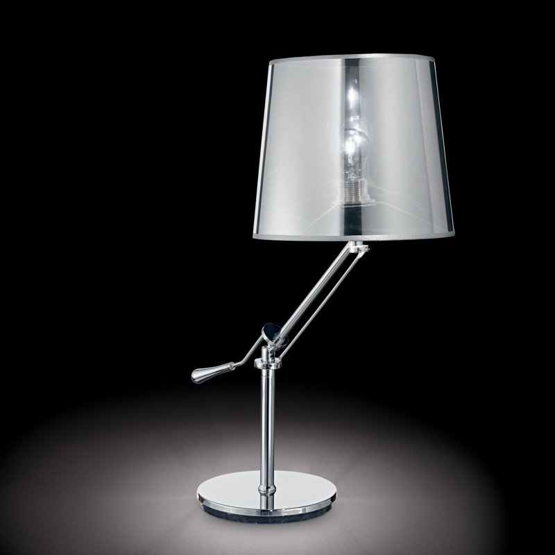Lampe de table 26,77 po Jamilee, Chrome