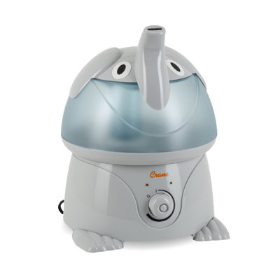 Elephant Humidifier, 1 Gal. Cool Mist Ultrasonic Nursery Tabletop 250 Sq. Ft., Crane USA