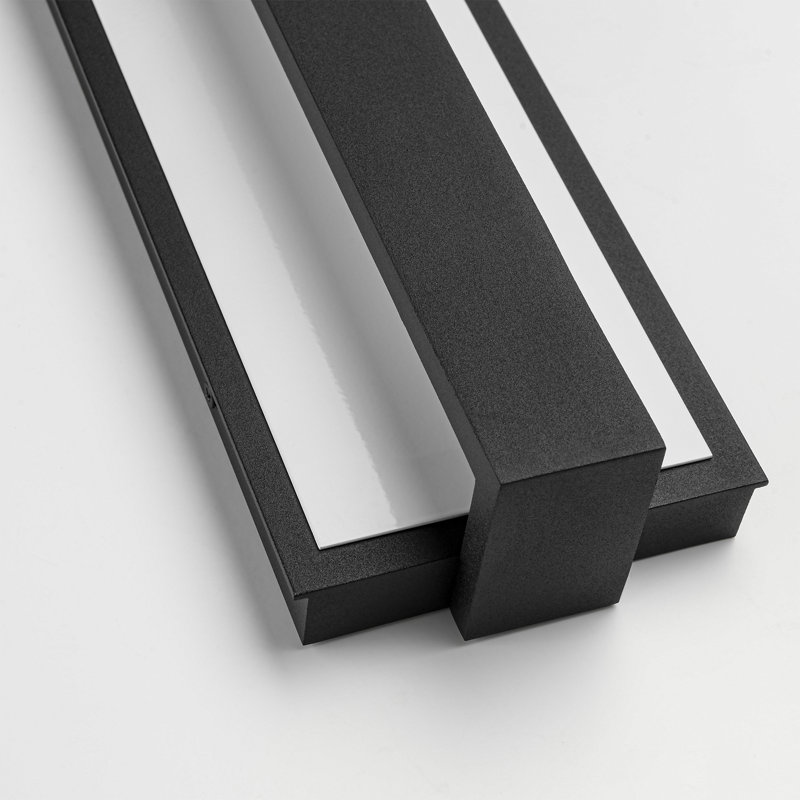 Breyana Aluminum Outdoor Hardwired Bar Wall Sconce with LED Light Source