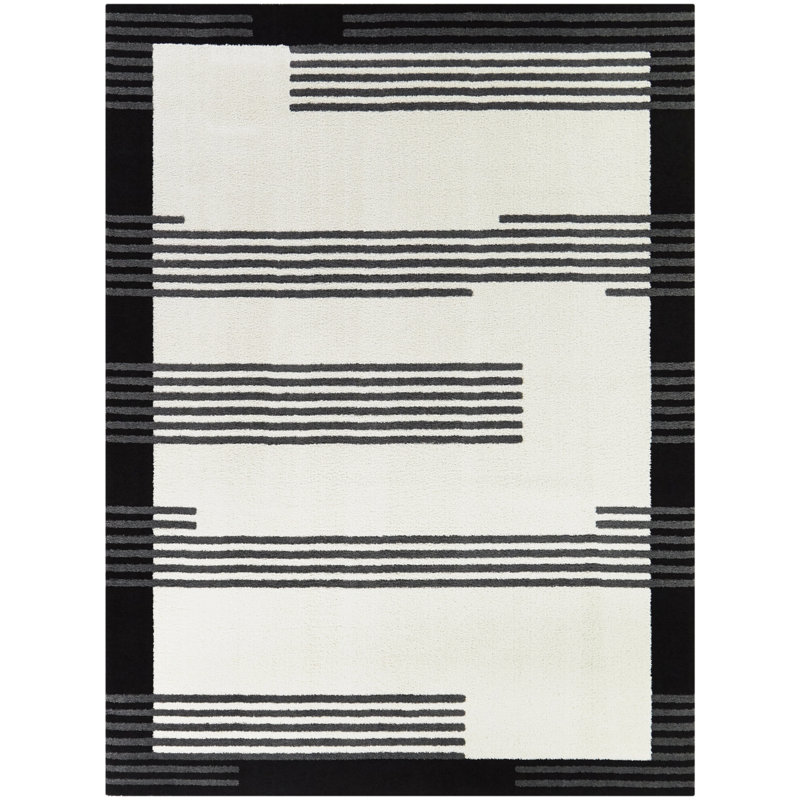 Tapis ivoire Hudgins, Rectangle 5 pi 3 po x 7 pi