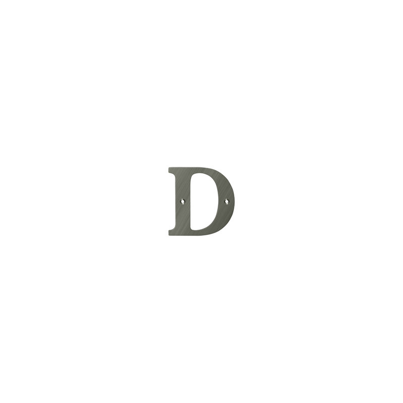4" H Brass House Letter, Lifetime Brass, B