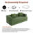 83“ Foldable Sleeper Sofa Bed – Convertible Mattress Couch With 2 Removable Pillows-131198535