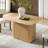 Dacosta 68'' W Modern Fluted Dining Table with Extendable Tabletop-1757559415