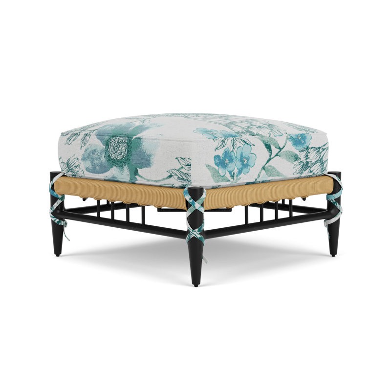 Low Country Outdoor Ottoman, Serena Floral Mist