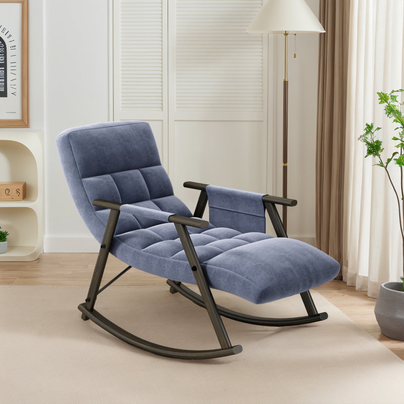 Chaise berçante l 23,28 po, Bleu