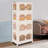 Collapsible Storage Bins With Lids & Wheels(4 Tier)