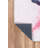Tapis abstrait en polyester / polypropylène rose à motif abstrait-229578870