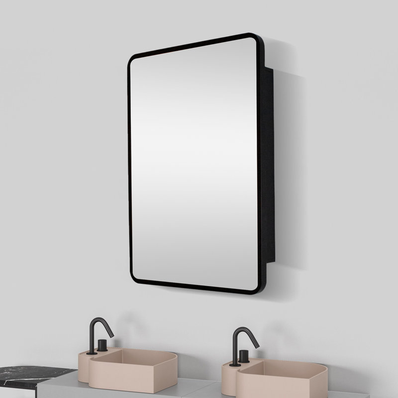 Armoire à pharmacie avec miroir Gurpriya, H 28 po x l 20 po x P 5 po