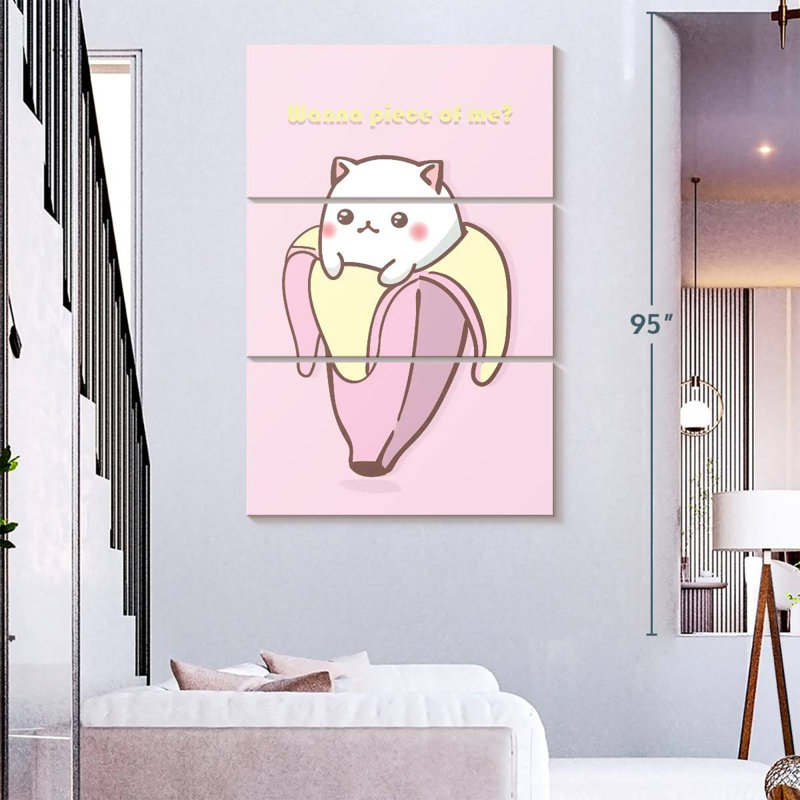 Ketti Cat Banana, 74" H x 48" W
