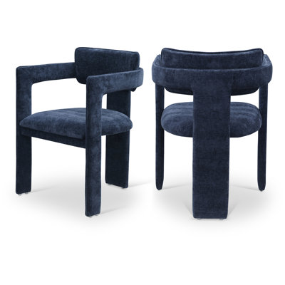 Exilda Chenille Fabric Dining Chair