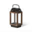 Small Rustic Outdoor Fir Wood And Galvanized Metal Cabin Lantern-1934781332
