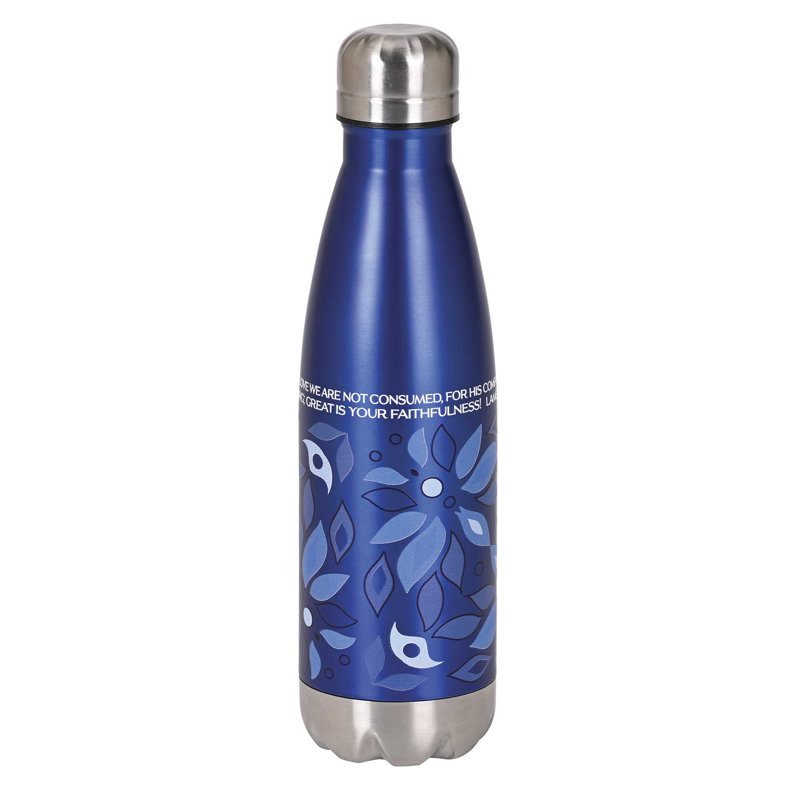 Water Bottle Great Is Thy 17 Oz