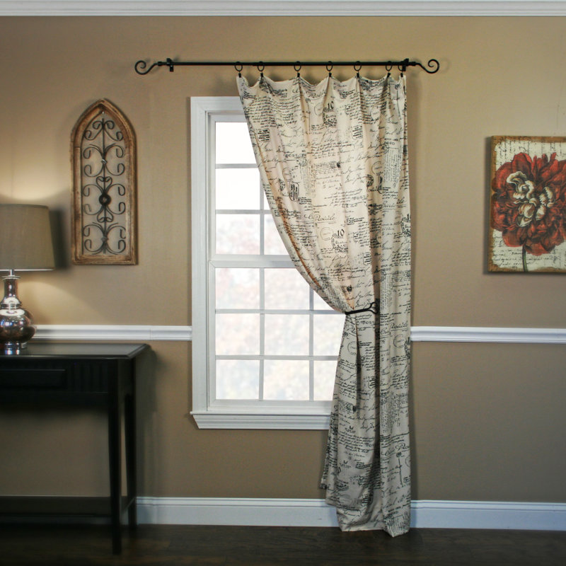Maillet Semi Sheer Curtain Single Panel, 48" W x 63" L