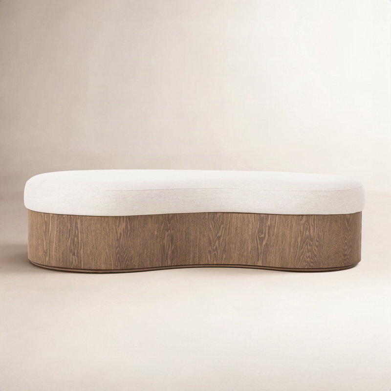 Celeste Upholstered Bench, Crypton Nomad Snow