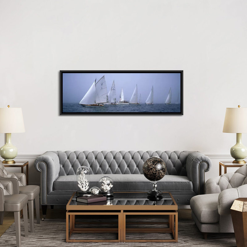 Reproduction de photo sur toile, H 12 po x l 36 po x P 1,5 po, Cadre noir